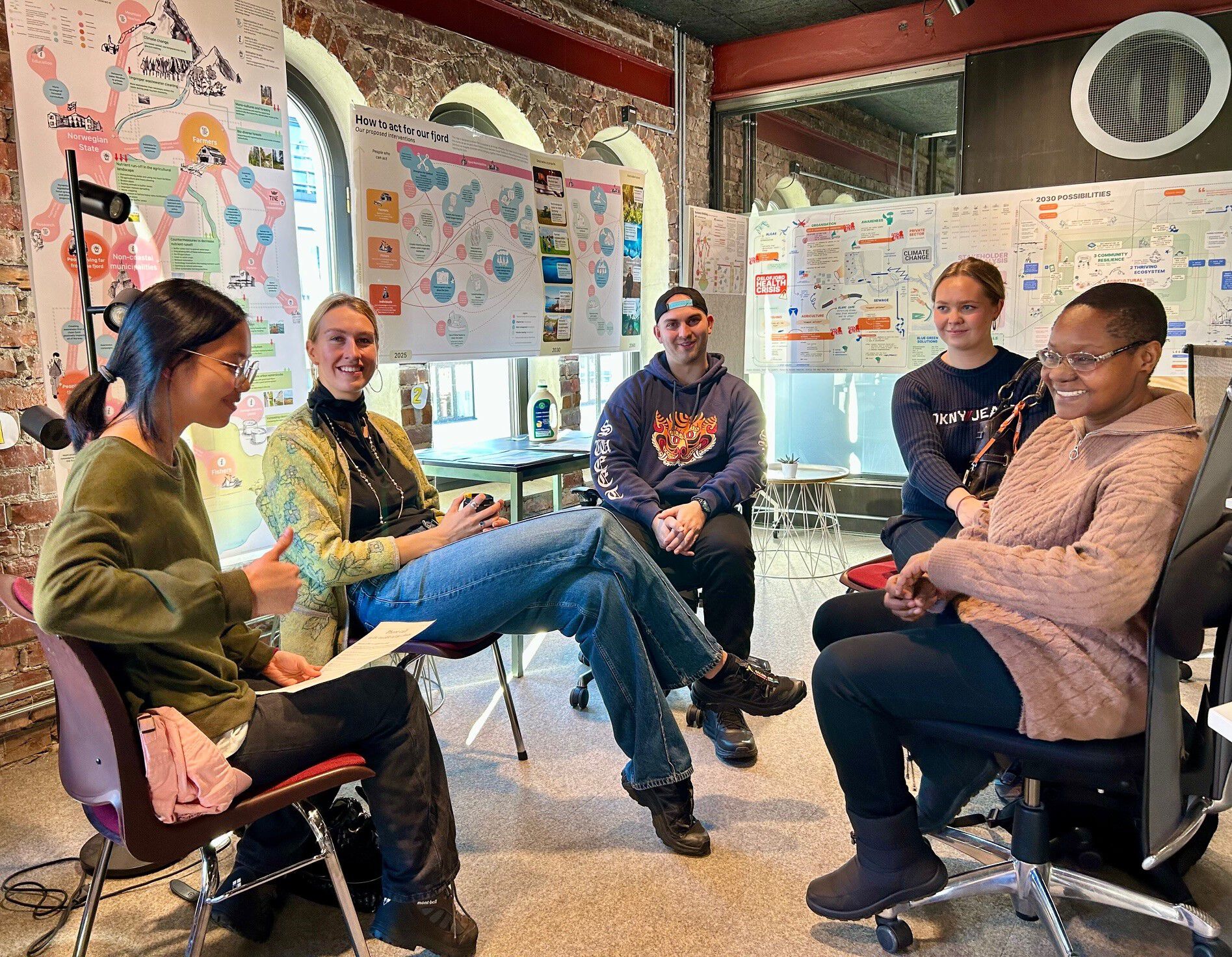 Design students, Meeting