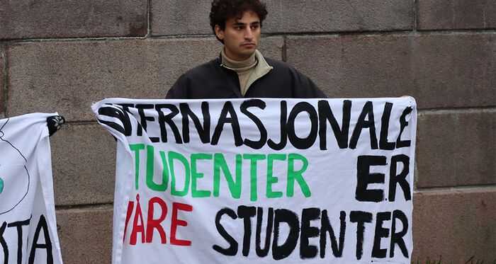 Student protesting