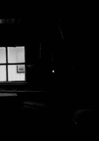 Image may contain: Photograph, White, Darkness, Monochrome photography, Night.