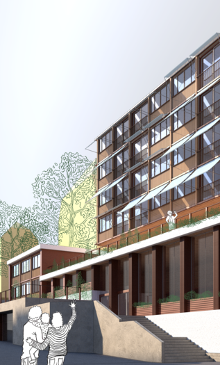 Image may contain: Apartment, Engineering, Condominium.