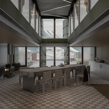 Image may contain: Interior design, Flooring, Floor, Architecture, Ceiling.