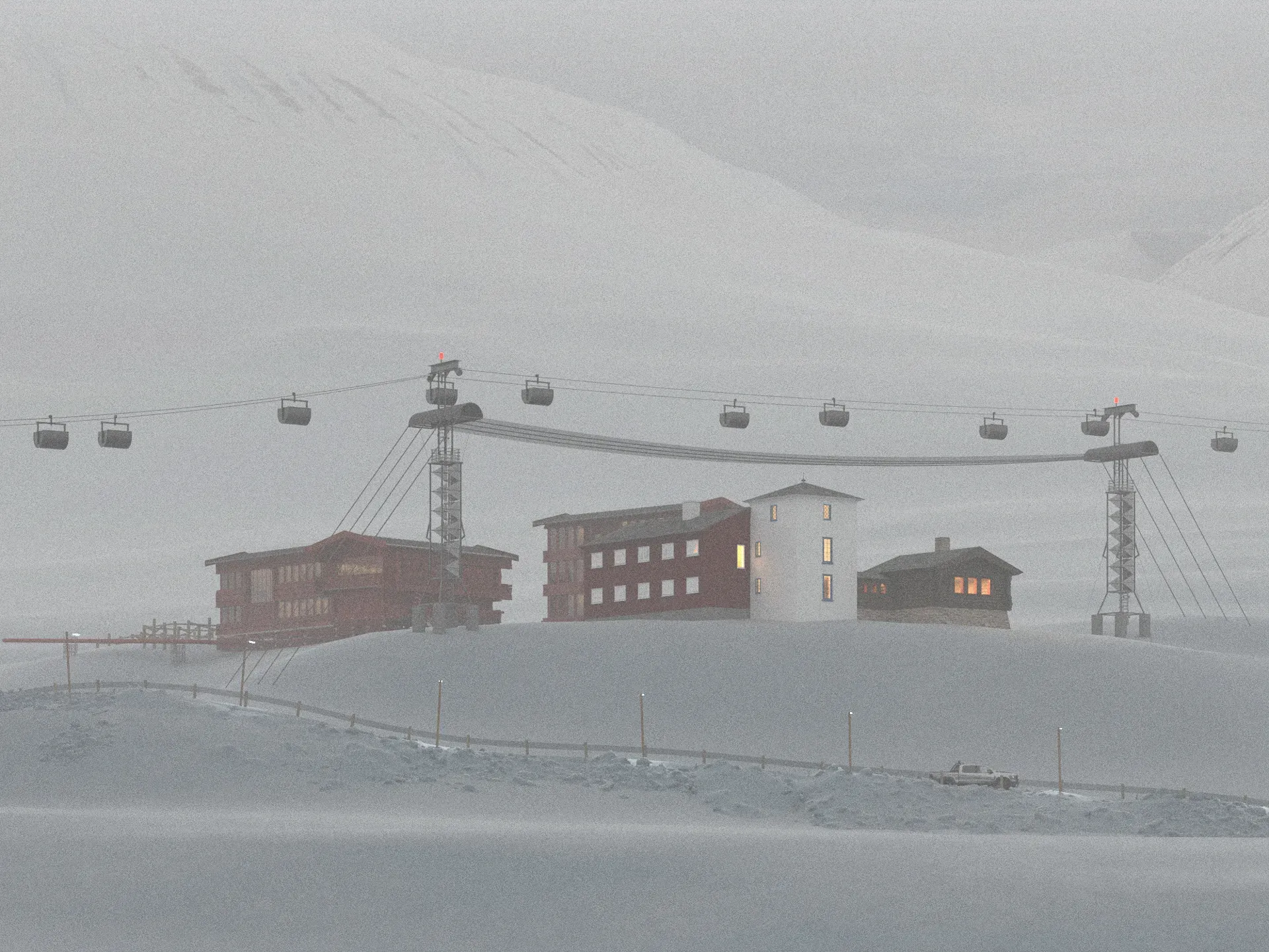Image may contain: Snow, Winter, atmospheric phenomenon, Glacial landform, Hill station.