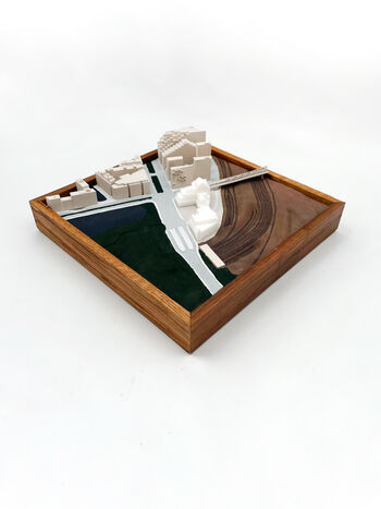 Image may contain: Wood, Composite material, Scale model, Plywood, Design.