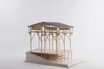 Image may contain: Wood, Wood stain, Hardwood, Design, Outdoor Structure.