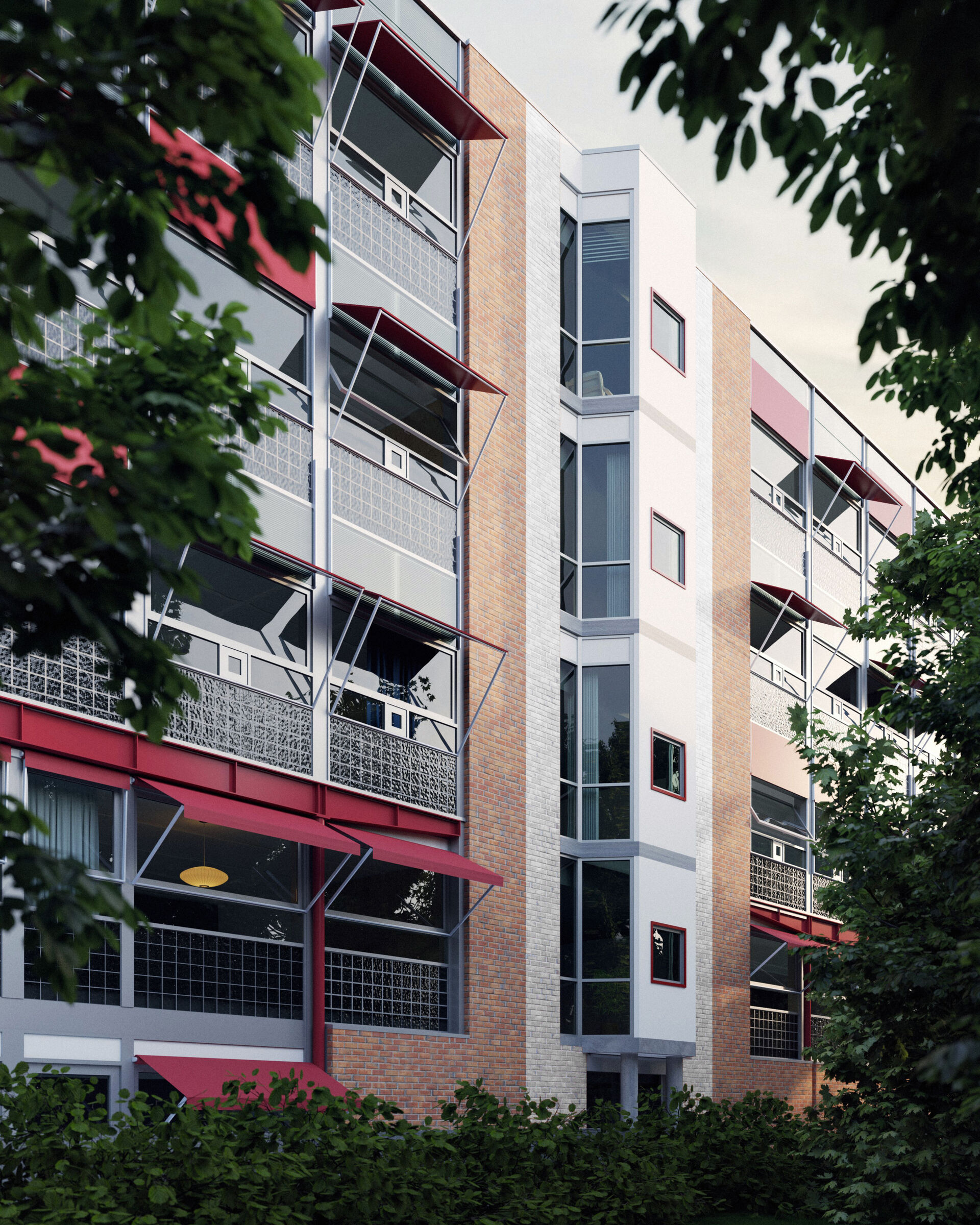 leiligheter, transformasjon, 1995, tegl, brick, glassbyggerstein, adamstuen