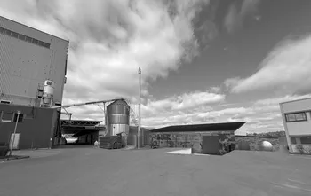 Image may contain: Architecture, Cloud, Monochrome photography, Composite material, Monochrome.