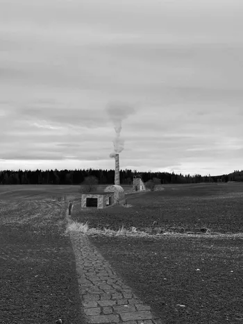 Image may contain: Monochrome photography, Monochrome, Plain, Black and white, Field.