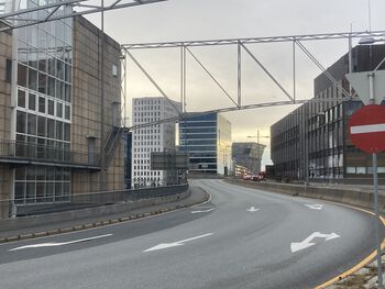 Image may contain: Urban area, Metropolitan area, City, Commercial building, Asphalt.