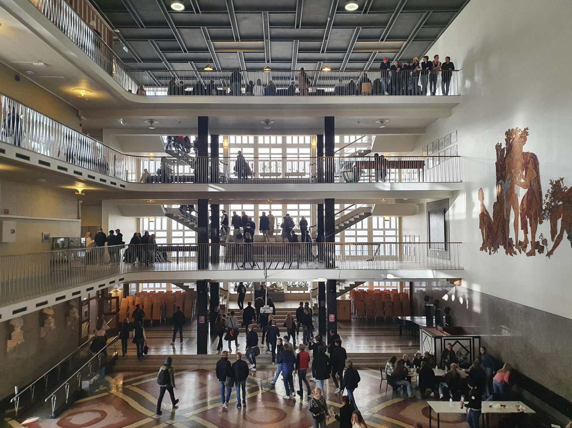 Arkitektur, bygning, Oslo handelsgymnasium.