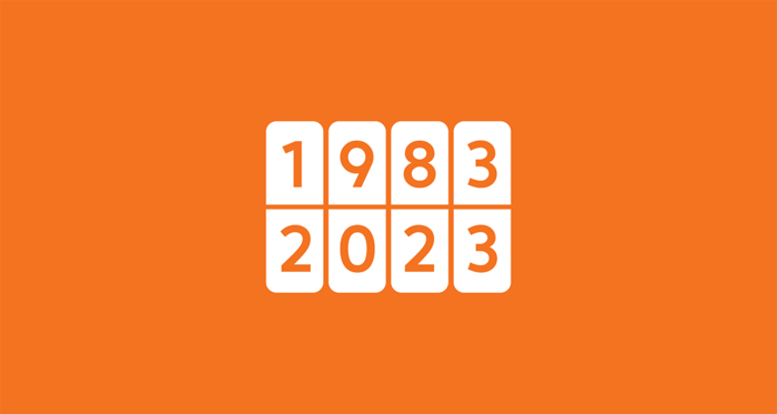 Feiring av designstudiet, 1983 til 2023