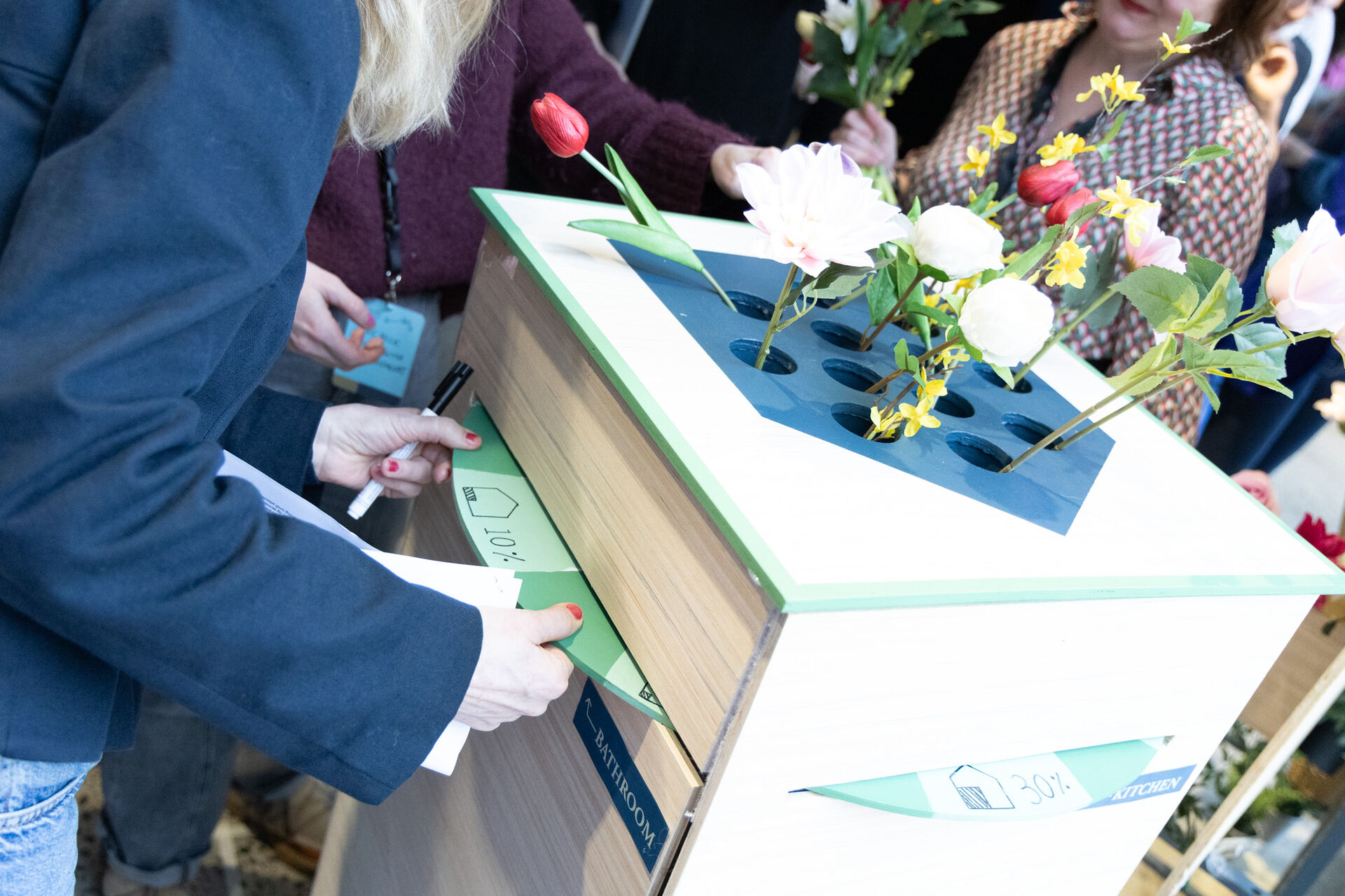 blomsterinstallasjon