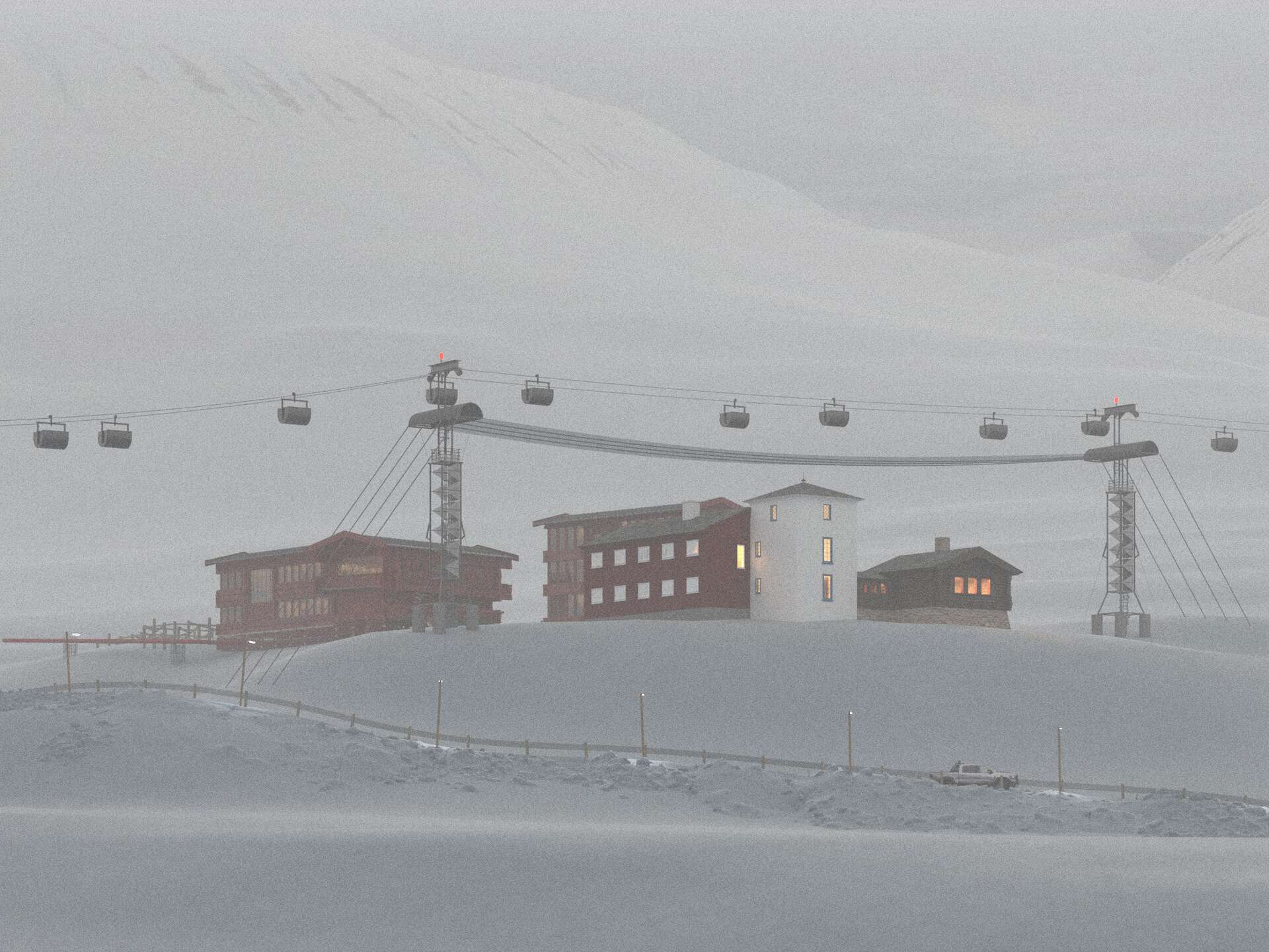 Svalbard, bygning 