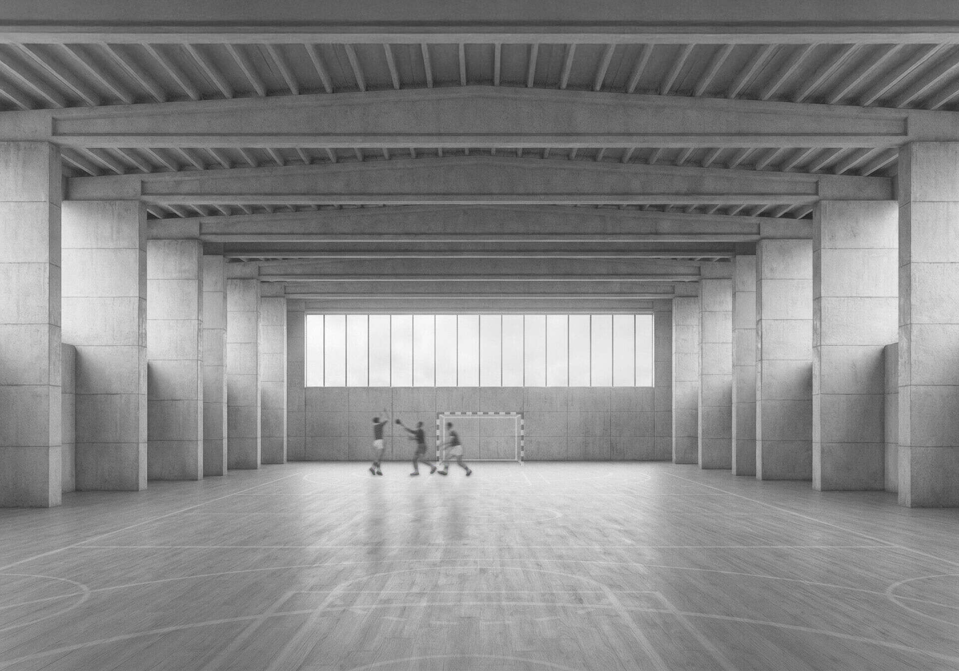 Flerbrukshall, arkitektur