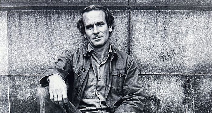 Sort/hvitt portrett av Jan Carlsen