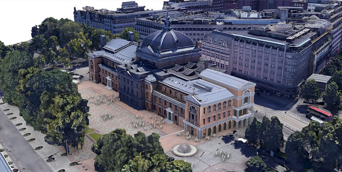 Bildet kan inneholde: by, byområde, fasade, arkitektur, landemerke.