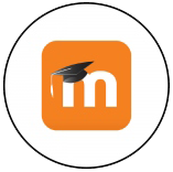 The Moodle logo. 